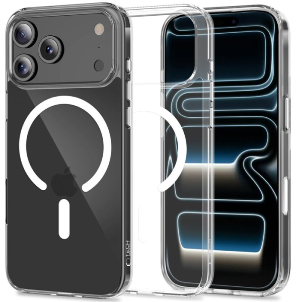 Tech Protect iPhone 17 Pro Max Flexair Hybrid Magsafe transparent